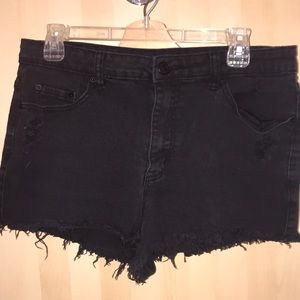 BDG Dree High Rise Cheeky Black Denim Short